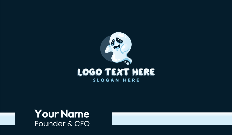 Spooky Cute Ghost Business Card